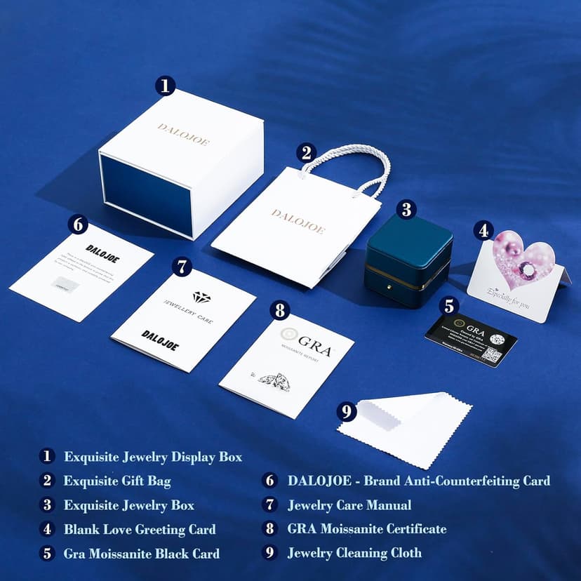 DALOJOE Moissanite Necklace for Women, 1-3 Carat Heart Necklace Engraved with 'I LOVE YOU', Birthday Gift for Wife, Anniversary Present for Wife Women, Jewelry Gifts for Christmas Valentine's Day