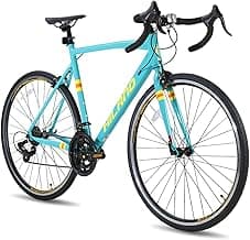 HILAND 700c Road Bike 14 Speed, Aluminum Frame Racing Bike, City Commuter Bicycle for Men Women