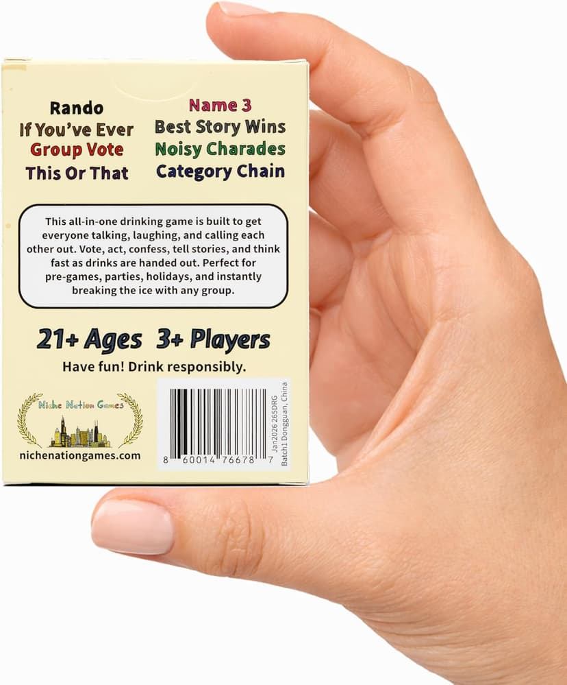 Social Drinking Games - Classic Group Games Everyone Knows and Loves - Perfect for Parties, Bars & Gatherings Friends & Family - Laugh, Vote, Act, Share & Guess