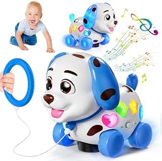 HumorPlay Musical Puppy Baby Toy 6-12-18 Month, Crawling & Walking Toys for 1 Year Old Boy Girl Gifts, Birthday Gift for 1 Year Old Boy Toy, Bilingual Infant Present for 6 7 8 9 10 Month B0DLFV6YPR