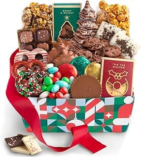 A Gift Inside Christmas Holiday Chocolate Bliss Handmade Assortment Gift Basket