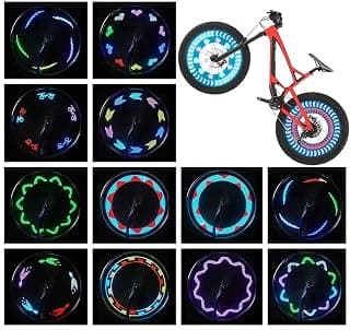 Bike Wheel Lights (2 Pack) - Waterproof LED Bicycle Spoke Tire Lights - 30 Different Patterns Change - Bike Accessories - Black B087LVRMZV