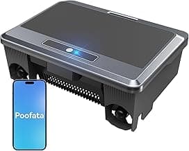 2026 Upgraded F1T Solar Powered Robotic Pool Skimmer Surface Cleaner with APP Support Dual Charging Options Smart Obstacle Avoidance 24/7 Continuous Cleaning Ideal for Above Ground Pool Gray