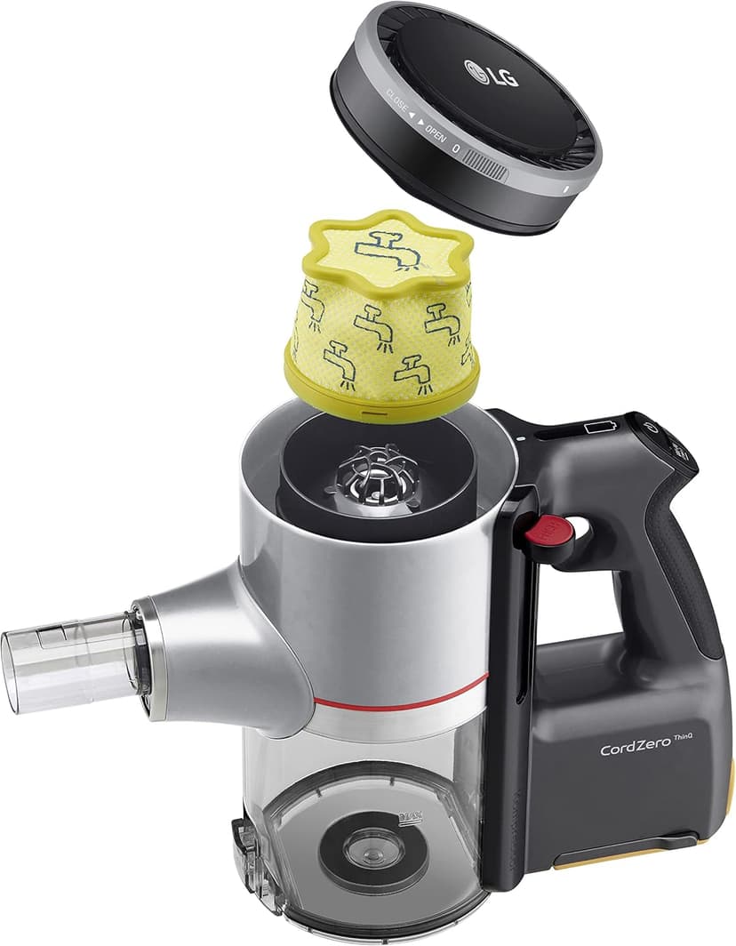 LG CordZero A925 – Cordless Stick Vacuum Cleaner, 120 Minute Runtime w/Extra Rechargeable Battery, Dual Floor Max 2024 Update, Lightweight, Cleans Carpet, Hardwood, Pet Hair, Portable Charging Stand