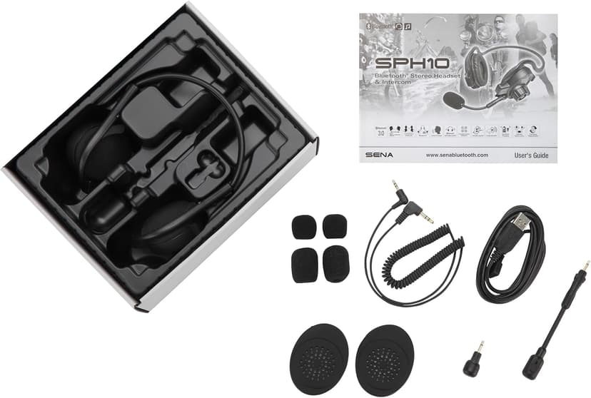 Sena SPH10 Outdoor Sports Bluetooth Stereo Headset/Intercom, Black