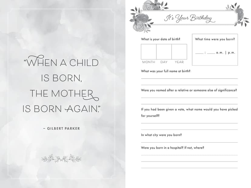 Mom, I Want to Hear Your Story (Expanded Edition): A Mother's Guided Journal to Share Her Life & Her Love (Hear Your Story Books) 146425141X