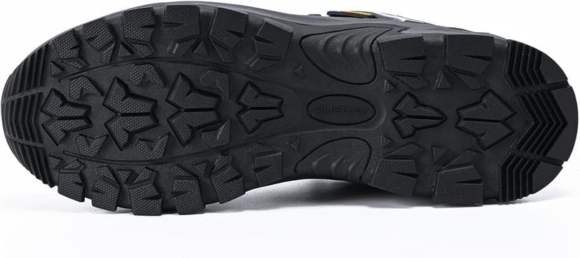 Queday Waterproof Hiking Shoes Mens Lightweight Walking Shoes Daily Hike Trekking Trail Outdoor Camping Climbing