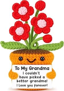 I Love You Crochet Flower Decor for Great Grandma Gigi Nana from Granddaughter Grandson Grandkids Grandparents Day Agantree art Grandma Gifts for Grandma Christmas Birthday Thanksgiving B0F626T63Q