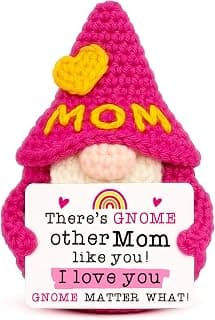 Funny Crochet Gnomes for Mother Mama Mommy Christmas Stocking Stuffers, Cute Mothers Day Gnome Gift from Son Kids, I Love You Mom Birthday Gifts from Daughter - Gifts for Mom Christmas B0F5HSJGL7