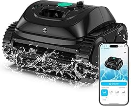 (2026 Upgrade) WYBOT C1 Cordless Robotic Pool Vacuum for Inground Pools, Above Ground Pool Cleaner 4-in-1 Wall & Waterline Cleaning Up to 1,614sq.ft, 150mins Smart Navigation, App Support