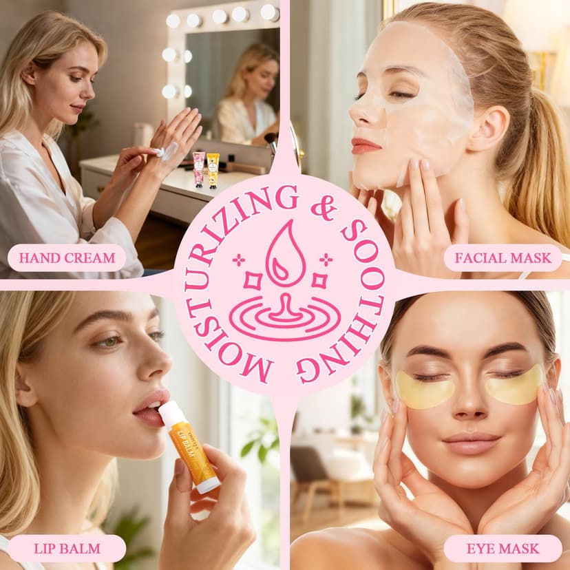 72 Pcs Bulk Gifts For Women, Bulk Facial Mask, Lip Balms, Hand Creams & Under Eye Patches, Spa Party Supplies,Party Favors For Bridal Wedding, Baby Shower,Sleepover Party, Christmas Stocking Stuffers B0FKH49Y6H