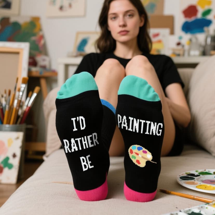 GOLIN Women Funny Crew Socks, Novelty Casual Socks Holiday Gifts Giving B0D1MQ2K3M
