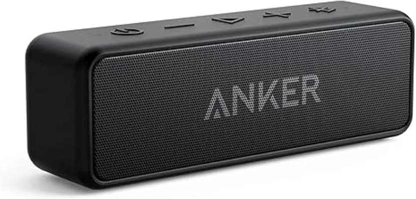 Anker Soundcore 2 Portable Bluetooth Speaker with Stereo Sound, Bluetooth 5, Bassup, IPX7 Waterproof, 24-Hour Playtime, Wireless, Speaker for Home, Outdoors, Travel