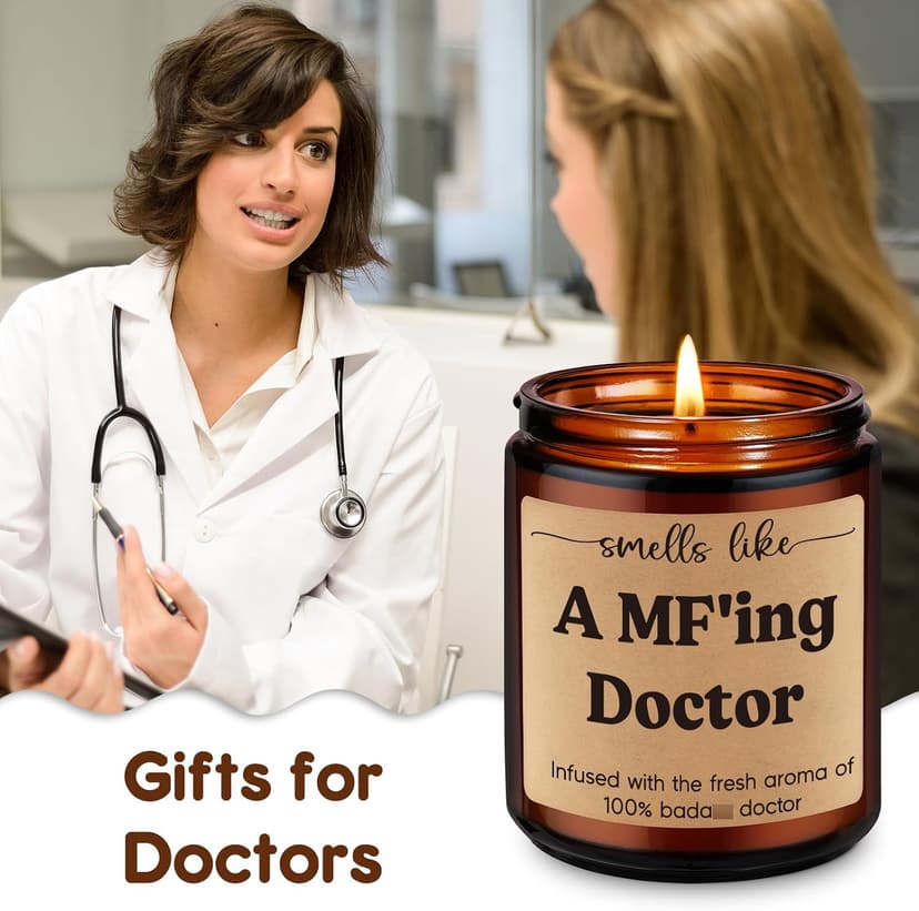 Med School Appreciation, Acceptance, Christmas, Residency Graduation Gifts for Doctors Female, Male Future Surgeon, Best Dr. Miracu Candle, Doctor Gifts for Women Men, Funny Cool Medical Student Gifts B0CYGZPW3N