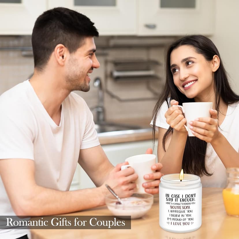 NANOOER Gifts for Her Girlfriend, Anniversary Wedding Birthday Gift for Women Wife, Unique Romantic Gift for Her Lavender Candle, Funny Valentines Anniversary Birthday Gifts for Her,Girlfriend, Wife