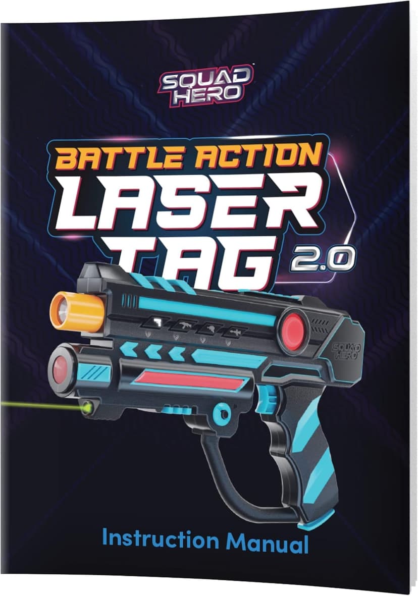 Squad Hero Rechargeable Laser Tag 360° Sensors + LCDs - Set of 4 - Easter Gift Ideas for Kids Teens and Adults Boys & Girls Family Fun - Cool Teenage Lazer Group Activity, Teen Gifts Ages 8+ Year Old