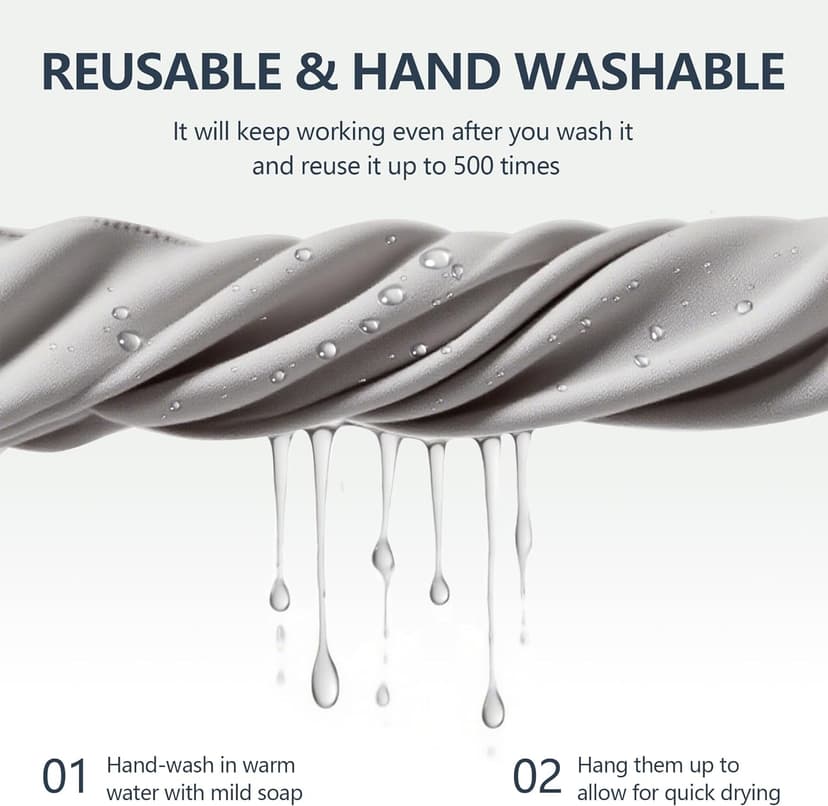 30 Pack Microfiber Cleaning Cloths for Glasses, Lens, Screens – Premium Eyeglass Cloth, 7"x6" Glass Cleaning Wipes, Black & Gray – for Camera, Phone, Laptop, TV & More Washable Reusable