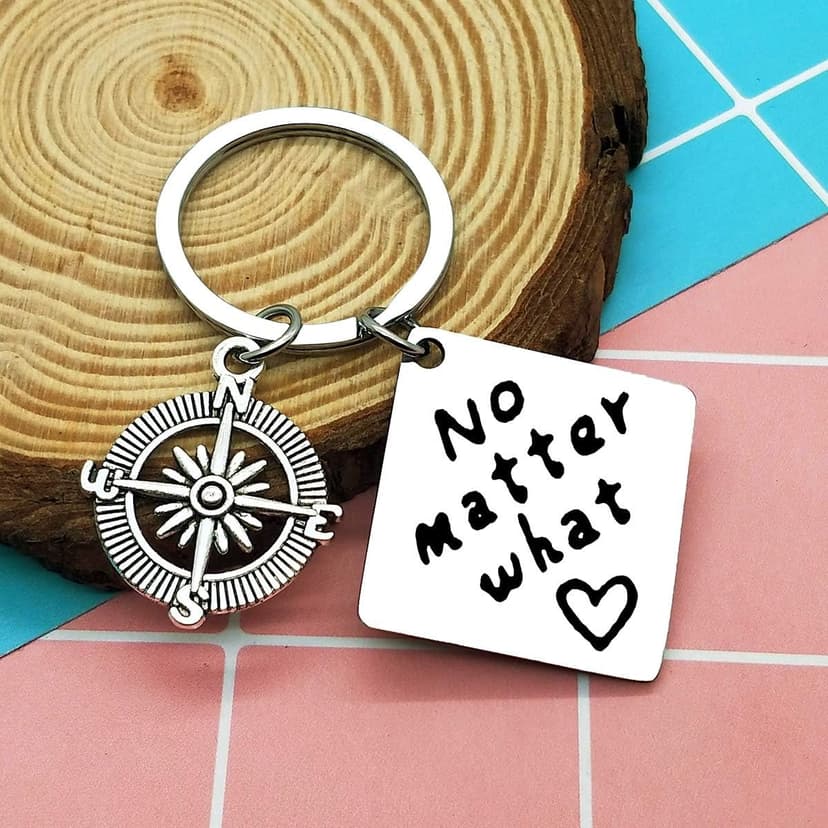 Ciyumu Best Friends Keychain Set of 3 Long Distance Relationship Friendship Gifts Graduation Christmas Birthday Gifts for Best Friends Sister Brother No Matter Where No Matter What No Matter When Keychain