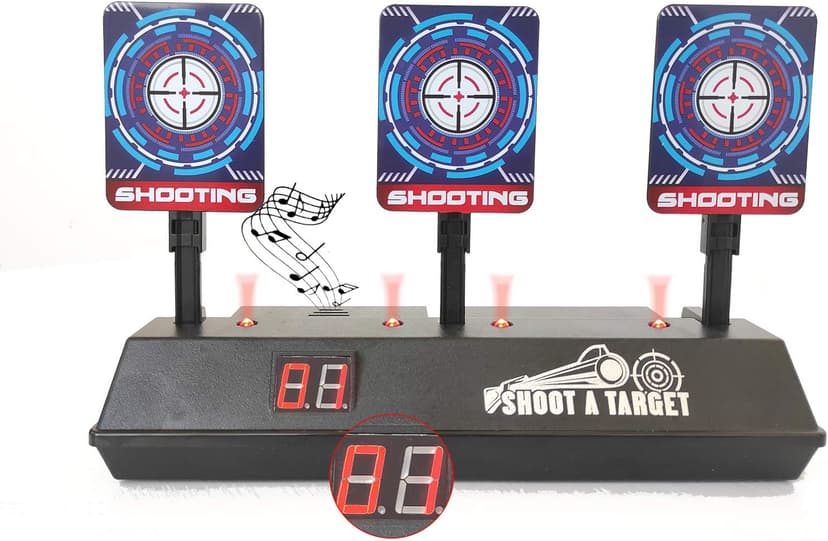Electronic Shooting Target Auto Reset Digital Scoring Target for Toy Gun Gift Toys for Boys Girls Kids Teens