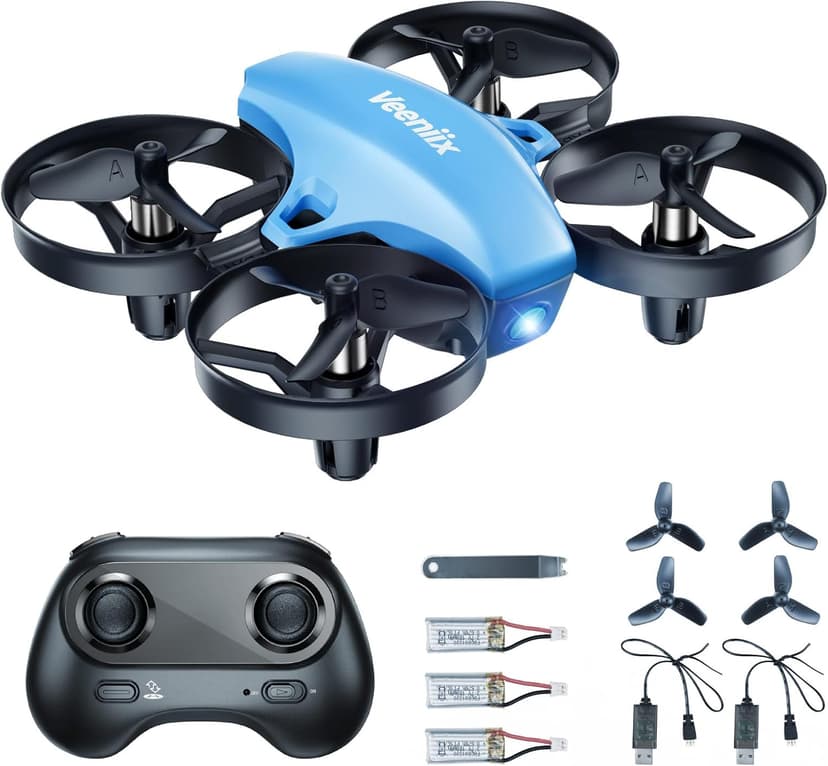 Veeniix V995 Mini Drones for Kids and Beginners,Indoor RC Quadcopter,Small Helicopter Plane with 3D Flips,360° Rotation,Circle Fly,Auto Hover,Headless Mode and 3 Batteries,Gift for Boys and Girls