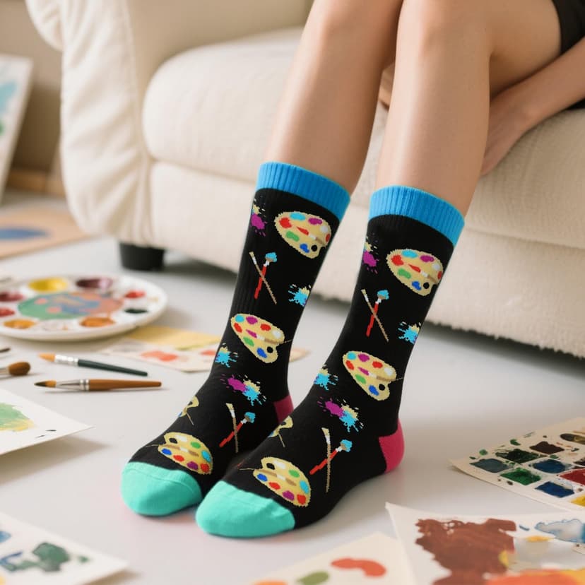 GOLIN Women Funny Crew Socks, Novelty Casual Socks Holiday Gifts Giving B0D1MQ2K3M