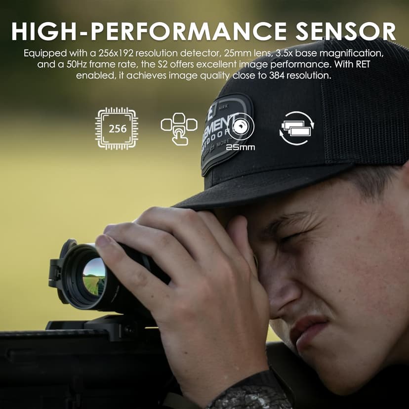 RIX Storm Thermal Imaging Rifle Scope for Hunting – High-Sensitivity Thermal Scope with Advanced Thermal Optics, NETD<25mK, 50Hz, Waterproof & Lightweight
