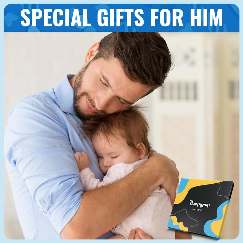 HAPPYPOP Family Gifts for Him - Gifts for New Dad Son Father, Novelty Socks for Men