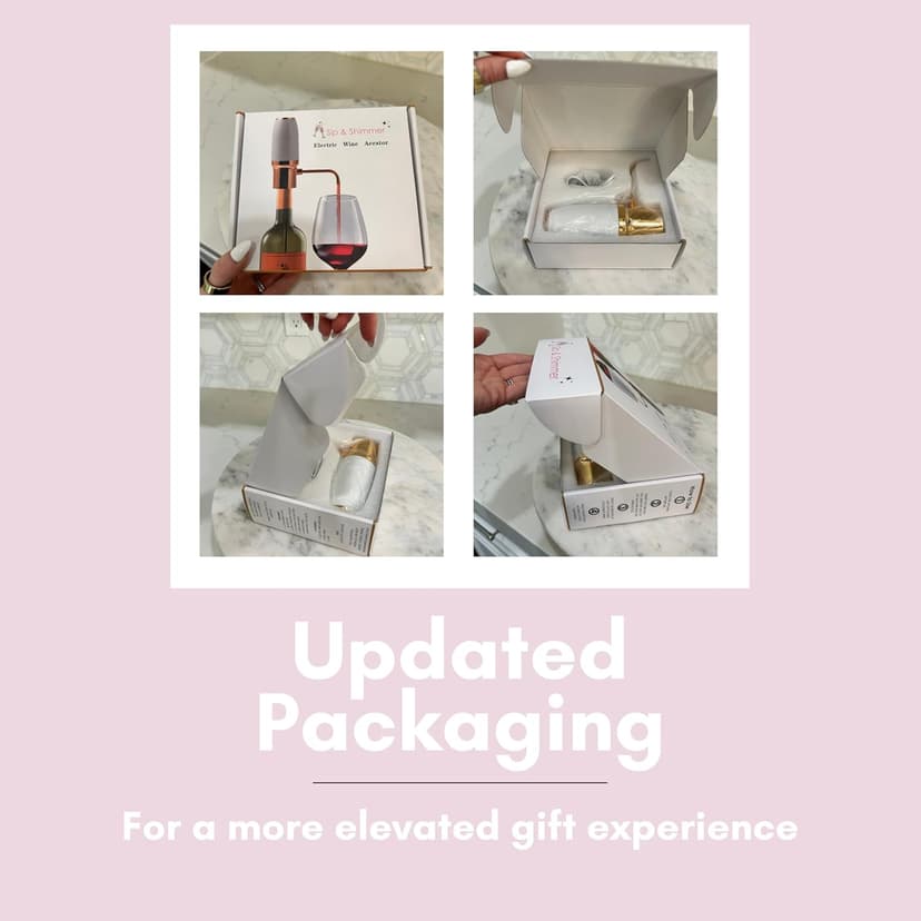 Electric Wine Aerator, Modern Wine Aerator, Electric Wine Dispenser, Gold Wine Pourer, Wine Pump, Automatic Wine Pourer, Re-chargeable, Wine Gifts, Christmas Gift for Her, Gift for Mom