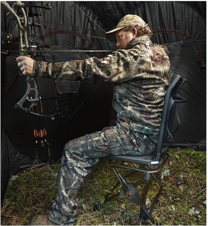 Guide Gear 360º Swivel Hunting Blind Chair, Lightweight, Portable Mesh Hunt Seat, 300-lbs Capacity