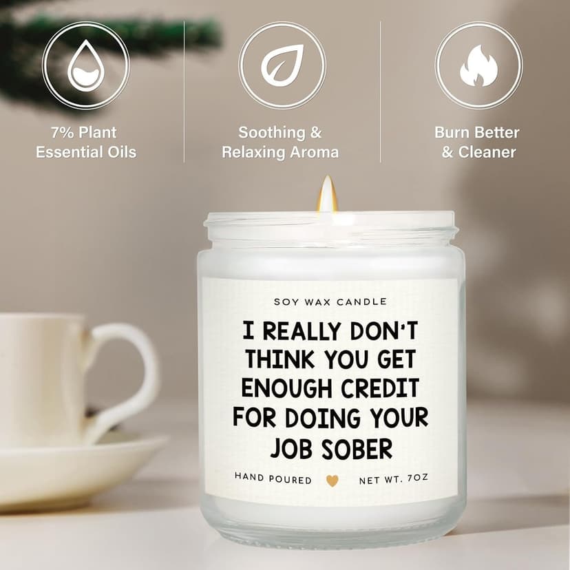 Birthday, Leaving Farewell Gifts for Coworkers, Work Bestie, Manager - Handmade Lavender Scent Natural Soy Wax Candle 7oz SteadStyle Bosses Day Gifts for Women Men, Best Boss Gifts for Boss Lady B0FDB3T8TS