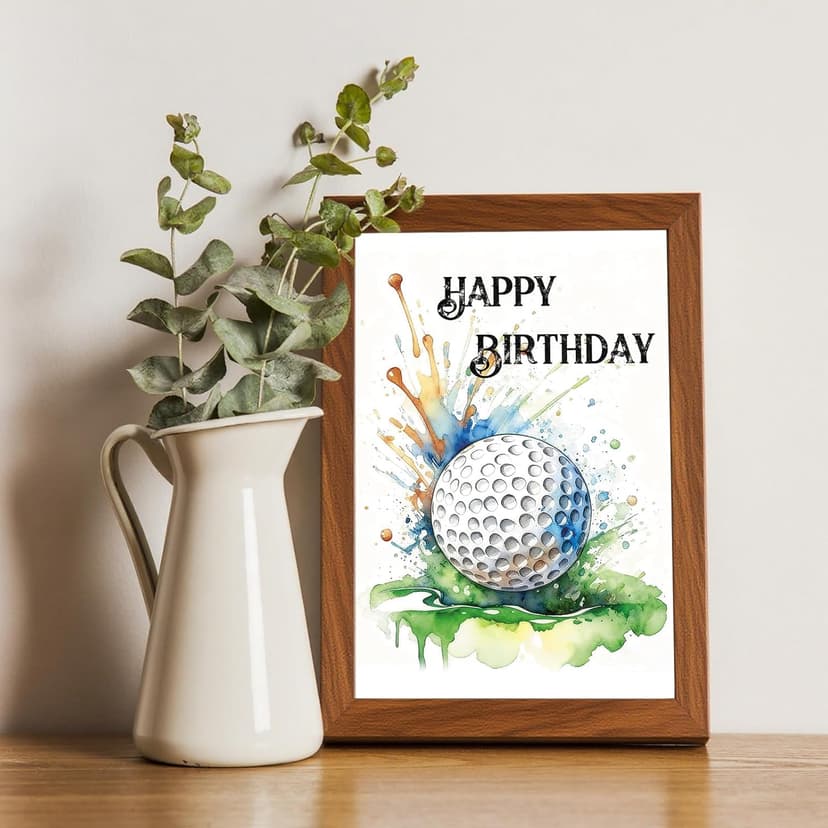 Funny Golf Birthday Card for Men Women, Happy Birthday Gift for Golfer, Golf Birthday Card Gifts for Dad Husband Boyfriend Brother Friend