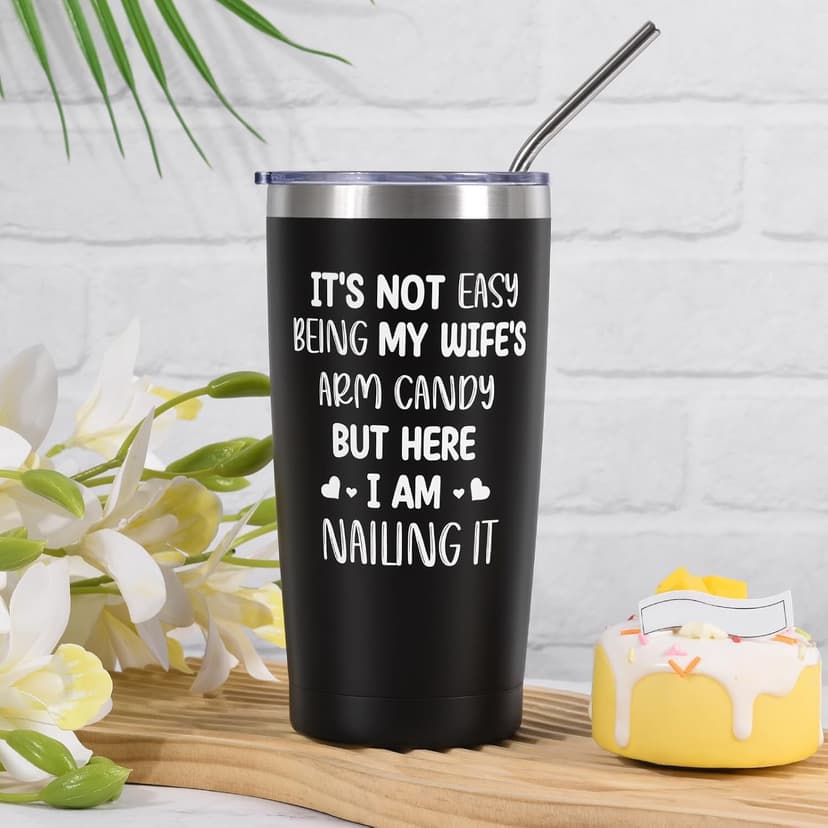 Best Gift for Husband Unique Birthday Gift Including Tumbler Mug Socks Bracelet Tape Measure Keychain Multitool Pen for Anniversary Birthday Christmas B0HHMQ7ZJY