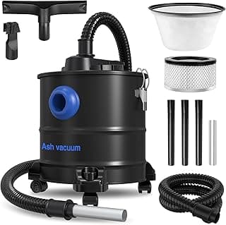 Oragerju Ash Vacuum, Pellet Stove Vacuum Cleaner, 5.3 Gallon, 20kPa, 1200W Powerful Motor with Blower Function, On Wheels and HEPA Filter, The Ash Vacuum for Pellet Stoves & Wood Stoves