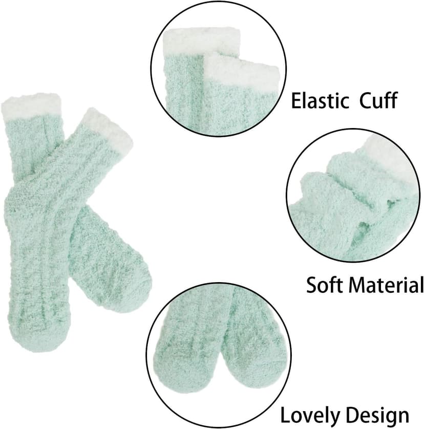 Womens Winter Fuzzy Socks Cozy Fluffy Sock Warm Fuzzy Christmas Socks for Women