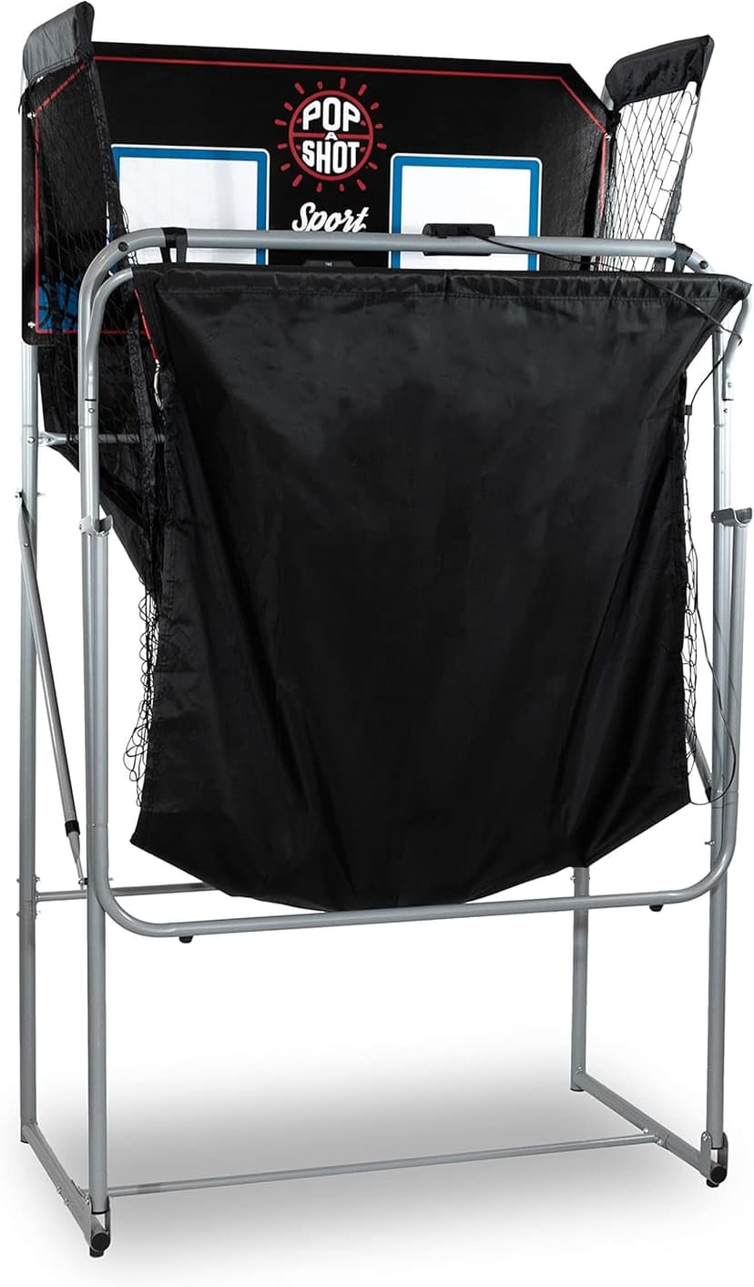 Pop-A-Shot - Dual Shot Sport | Arcade Basketball Game for Home | Paddle Scoring Hoop, 10 Game Modes, 4 Balls | Foldable for Easy Storage | Fun for All Players