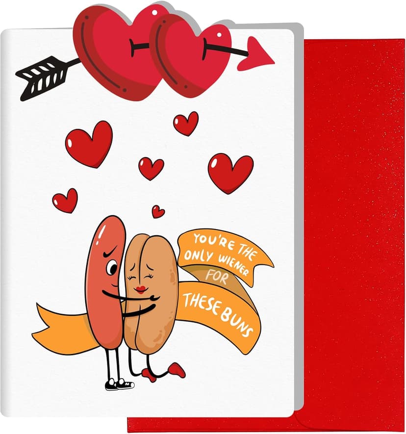 Valentines Day Card Gifts for Him Husband, Men Valentines Day Gifts, Boyfriend Birthday Anniversary Him Gift for Husband, Funny Card for Boyfriend Valentine Gift