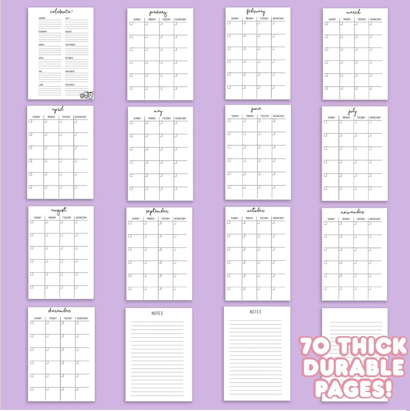 Horizon Group USA Hello Kitty and Friends Agenda, 70 Pages, Hardcover Planner, Kuromi Stickers, Sanrio Stuff, Cute School Supplies, Stationery and Accessories