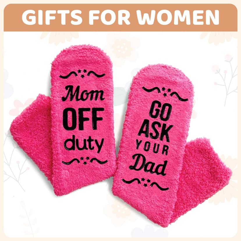 HAPPYPOP Gift Idea for Him - Gifts for New Dad Son Brother, Funny Men Socks Fathers Day