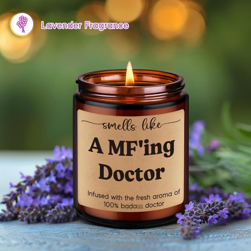 Med School Appreciation, Acceptance, Christmas, Residency Graduation Gifts for Doctors Female, Male Future Surgeon, Best Dr. Miracu Candle, Doctor Gifts for Women Men, Funny Cool Medical Student Gifts B0CYGZPW3N