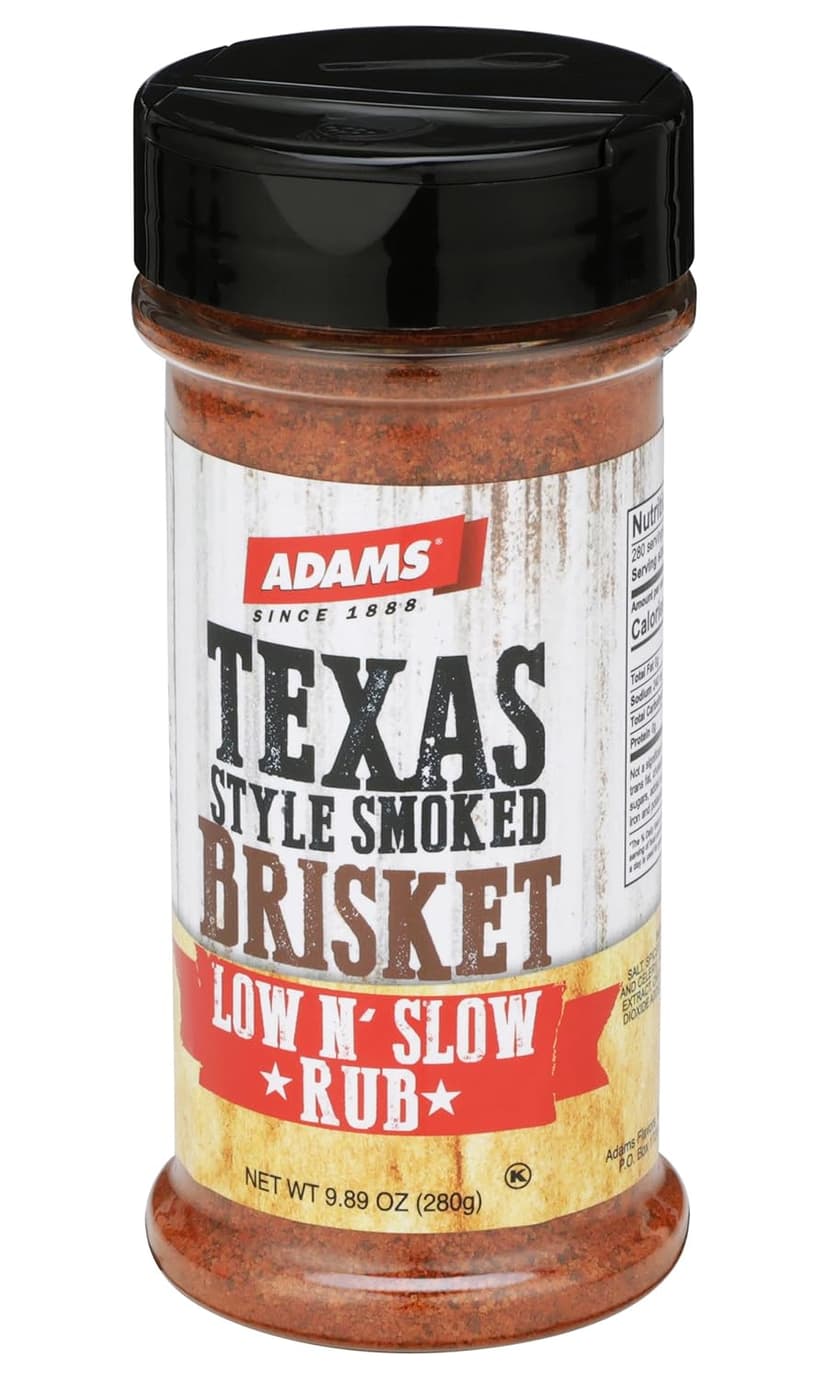 Adams Texas Style Smoked Brisket Low N’ Slow Rub, 9.89 Ounce Bottle (Pack of 3)