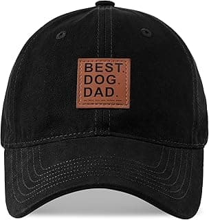 Best Dog Dad Gifts Hat, Fathers Day Birthday Gifts for Dad Baseball Cap Black
