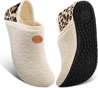 ATHMILE House Slippers for Women Men Indoor Barefoot Slippers Socks Furry Slip on House Shoes Cozy Comfy for Home Bedroom Travel Yoga