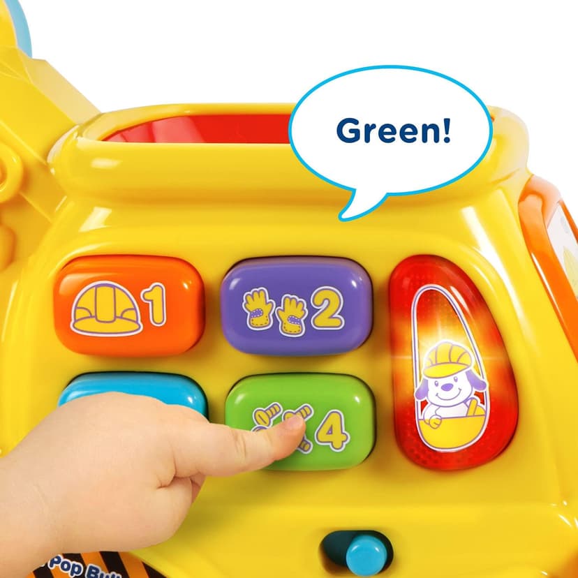 VTech Pop-a-Balls Push and Pop Bulldozer, Yellow B06WV7VBY5