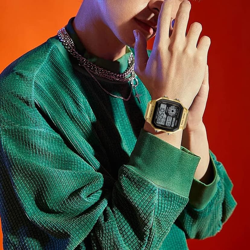 FANMIS Men's Luxury Digital Quartz Waterproof Wrist Watches Dual Time Countdown Alarm Stopwatch Backlight Multi-Function Watch