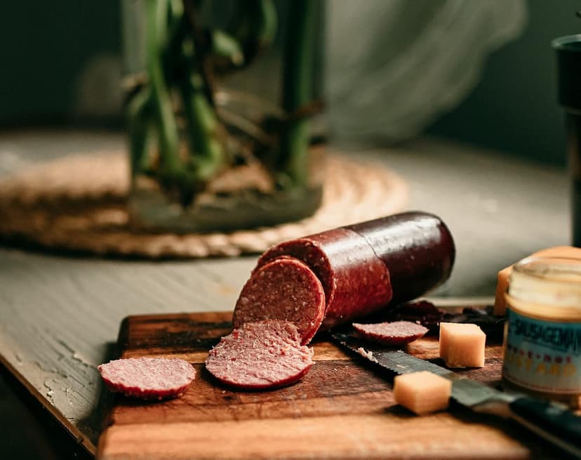 Dan the Sausageman Yukon Gift Basket - Gourmet Smoked Beef Summer Sausages, Cheese & Snacks for Easy Gifting | Perfect for Father's Day, Holidays & Any Occasion, 10-Item