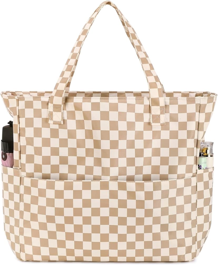 Bluboon Waterproof Beach Tote Pool Bags for Women Ladies Extra Large Carry On Bag With Wet Compartment for Weekender Travel