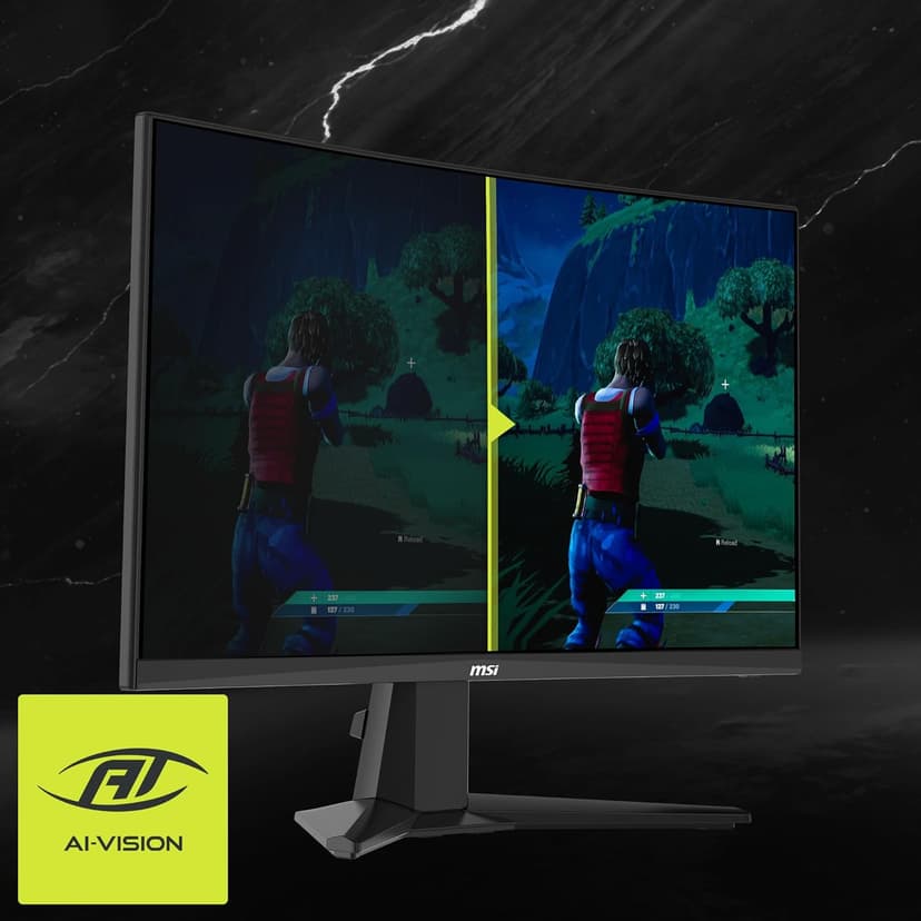 msi MAG 245C X24 24-inch 1920 x 1080 (FHD) Gaming Monitor, 240Hz, FreeSync Premium, HDR Ready, HDMI, VGA Port, VESA Mountable, Tilt, 4-Side Slim Bezel, 1ms, Black