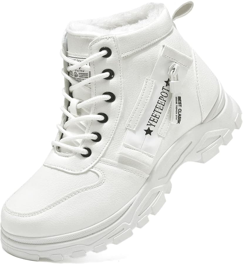 Yeeteepot Womens Snow Boots Warm Winter Boots Ladies Fur Lined Ankle Boots Lace Up Outdoor Booties Anti-Slip Sneakers Waterproof Walking Shoes
