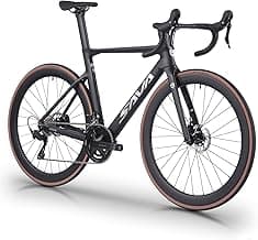 SAVADECK Carbon Fiber Road Bike, Hydraulic Oil Disc Bike with Carbon Fiber Frame and Wheelset, Lightweight Full Carbon Racing Bicycle with Shimano R7120 24S Shift Set for Adults