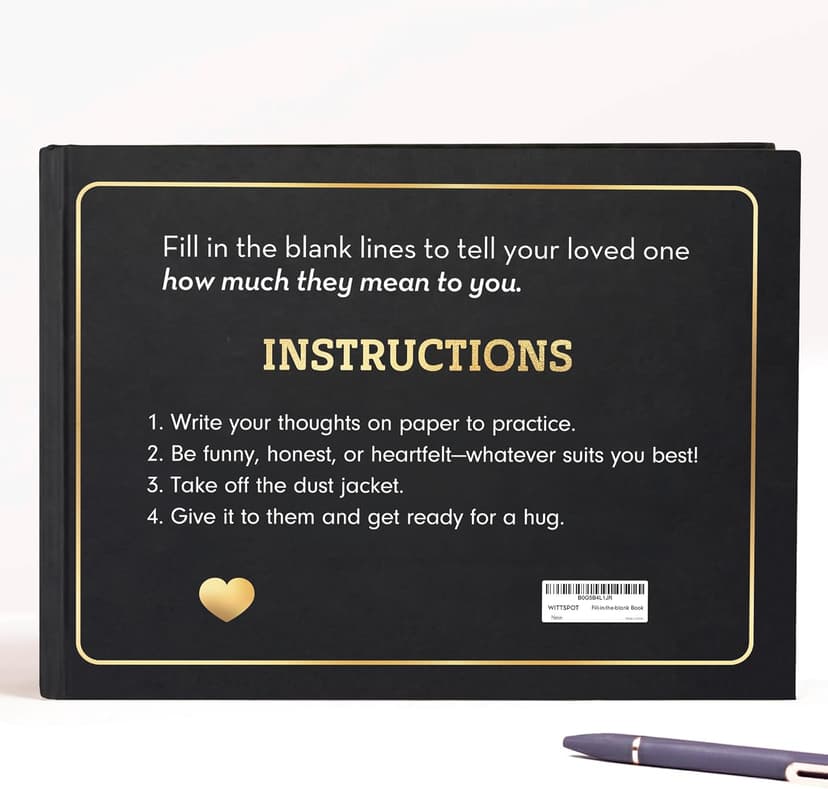 What I Love about You Book - Valentines Day Gifts for Him, Her - Fill-in-the-Blank Book for Men, Boyfriend, Husband, Women, Girlfriend, Wife, Him, Her - Couples Gifts for Anniversary, Christmas & More